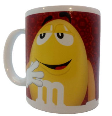 M&Ms Red/Yellow - Mars Inc Candy Collectible Coffee Mug/Cup, Official licensed