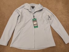 Kirkland Signature Pale Blue Fleece Lined Hooded Jacket. Size Xl (16)