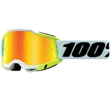 100 Percent Motocross Goggle Accuri 2 Dunder with Yellow Mirrored Lens