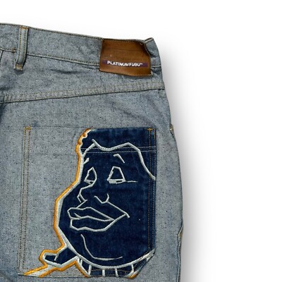 Vintage Platinum FUBU Jeans 40 Baggy 90s | eBay UK