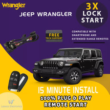 100 Plug Play Remote Start Fits 2007-2018 Jeep Wrangler All Trim Levels