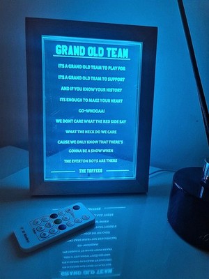 Everton Framed Song Light ''It's a grand old team''