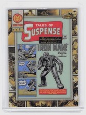 2025 Topps Chrome Marvel #IM-1 Iron Man Iron Man Gold Refractor