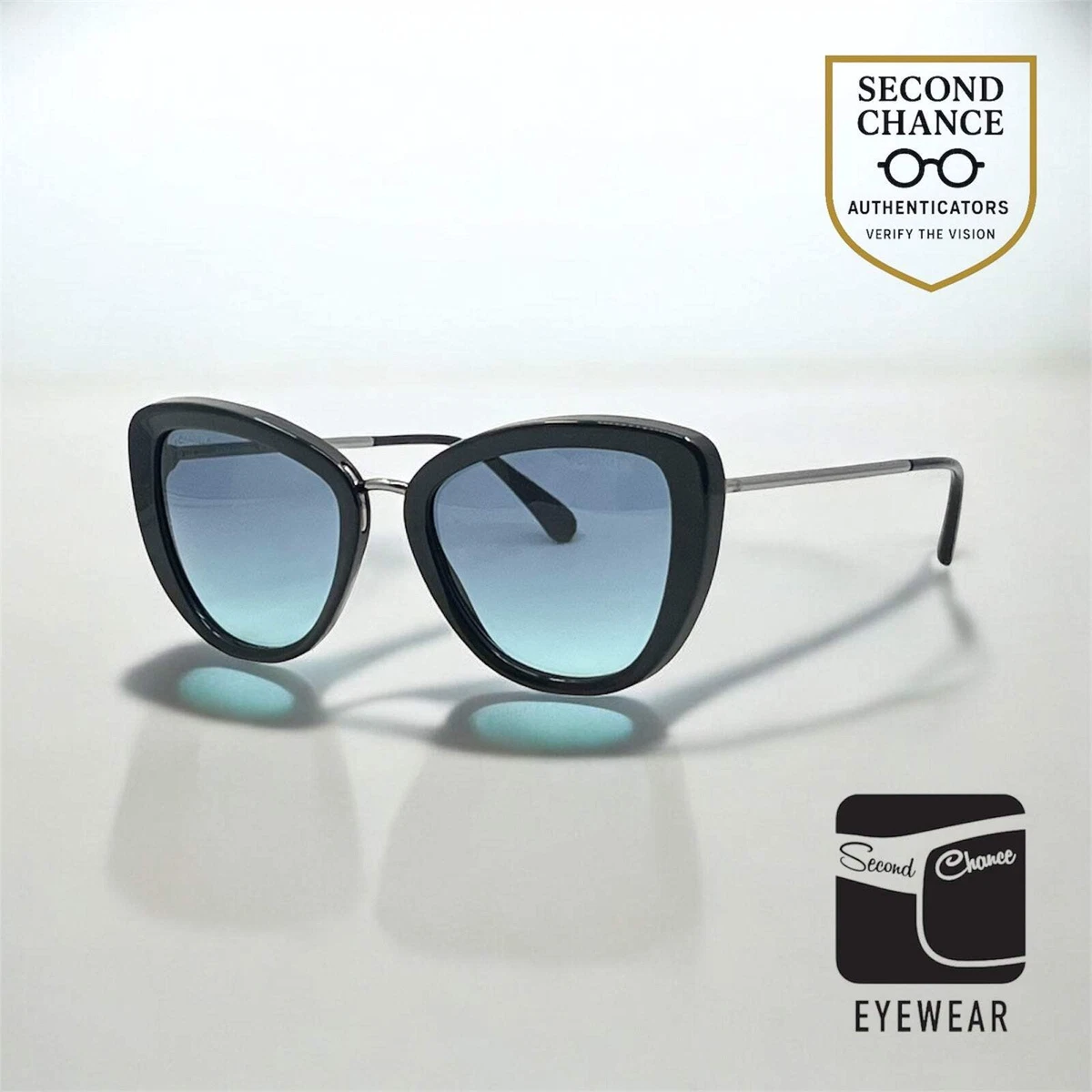 CHANEL Blue Cat Eye Sunglasses for Women | eBay display picture 2