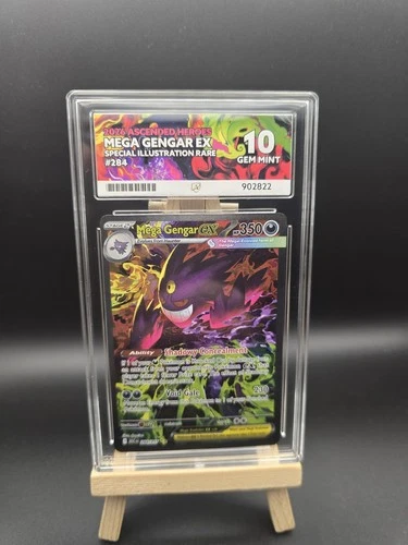 Mega Gengar Ex 284/217 Ascended Heroes Ace 10 Gem Mint
