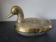 Vintage  Leonardo  Brass Duck