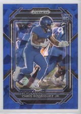 2023 Panini Prizm Draft Picks Blue Ice Prizm 3/99 Chris Rodriguez Jr #130 fm0