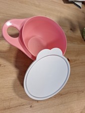 Tupperware Maximilian 600 ml Rühr Schüssel pink weißer Deckel neu