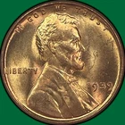 1939 Lincoln Wheat Cent Brilliant Uncirculated BU Coin #39633