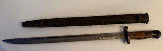 WW1 WWI British enfield 1907 bayonet w/scabbard