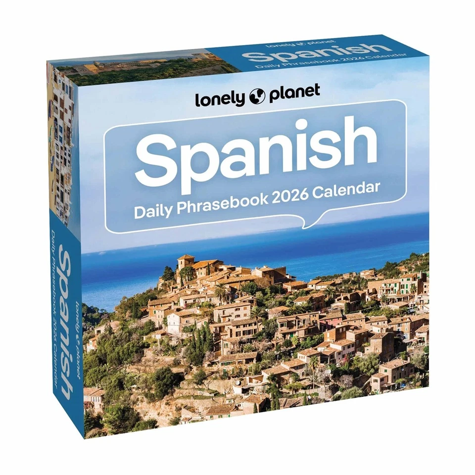 ANDREWS MCMEEL PUBLISHING Lonely Planet, Spanish Daily Phrasebook Desk Calendar 2026 - Entertainment