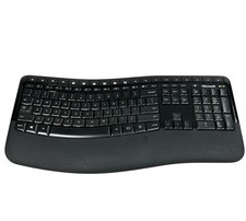 Microsoft Wireless Comfort Keyboard 5050 Ergonomic Powers On No Dongle