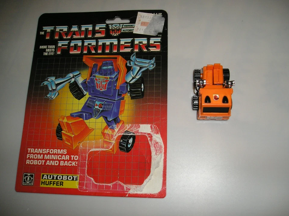 ORIGINAL VINTAGE TRANSFORMERS G1 PRE RUB MINIBOTS HUFFER BRAWN WINDCHARGER CARD - Image 3 of 4