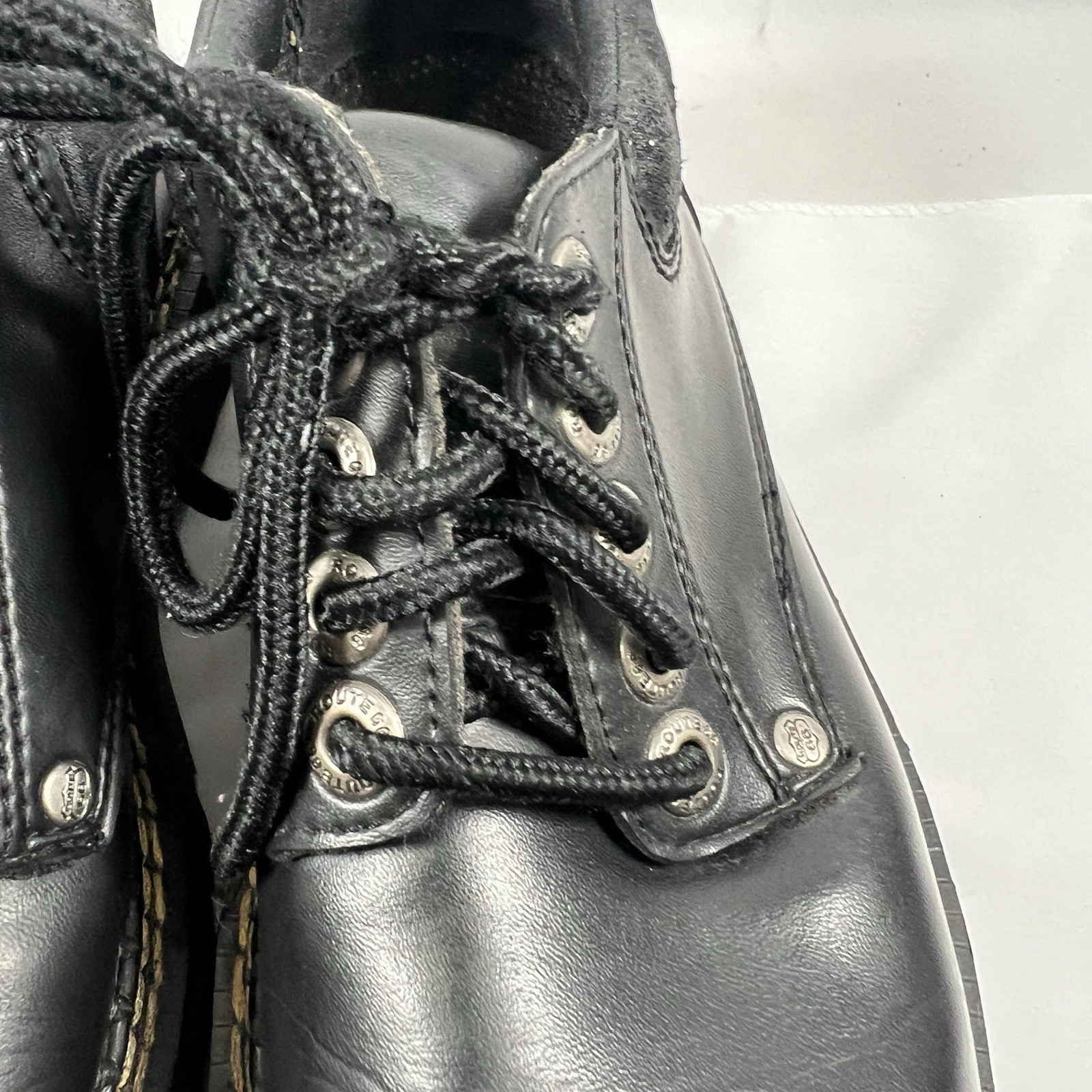 SAOLA Scarpe Oxford Route 66 nere ecopelle grosse da donna taglia 7 5 suola a strappo Y2K gotiche