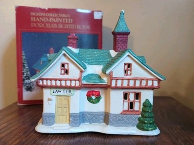 1992 Dickens Collectables Hand-Painted ''LAWYER'' Christmas Village Holiday Decor 
