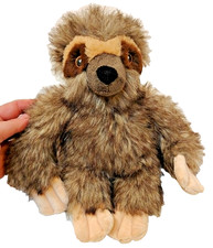 10 Inch Sloth Stuffed Animal Plush Embroidered Eyes Realistic