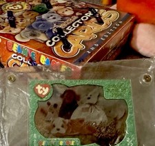 Vintage Beanie Babies And Box Of Collectors Cards Never Opened