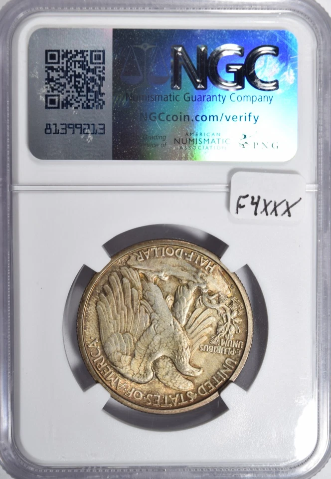 Medio dólar Walking Liberty 1939-S ~ ¡muy original y crujiente NGC MS65! Foto 2 de 4
