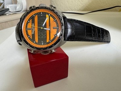 Men's Triumph Motorcycle  Watch Model 3021  Analog - digital Orange  dial