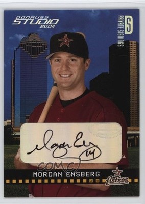 2004 Donruss Studio Private Signings Silver /50 Morgan Ensberg #90 Auto 1h9h