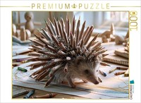 Calvendo Puzzle Buntstiftigel | 1000 Teile Lege-GrößE 64X48Cm Foto-Puzzle FüR Gl