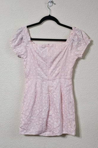 Princess Polly Dress Womens 6 Pink Floral Ruffle Short Sleeve Back To Paris Mini - Picture 2 of 11
