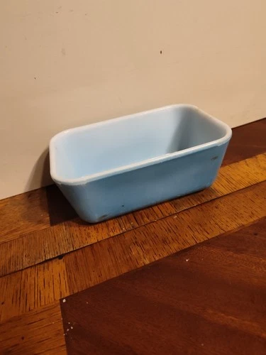 Vintage Blue Pyrex Refrigerator Dish 502-B With NO Lid