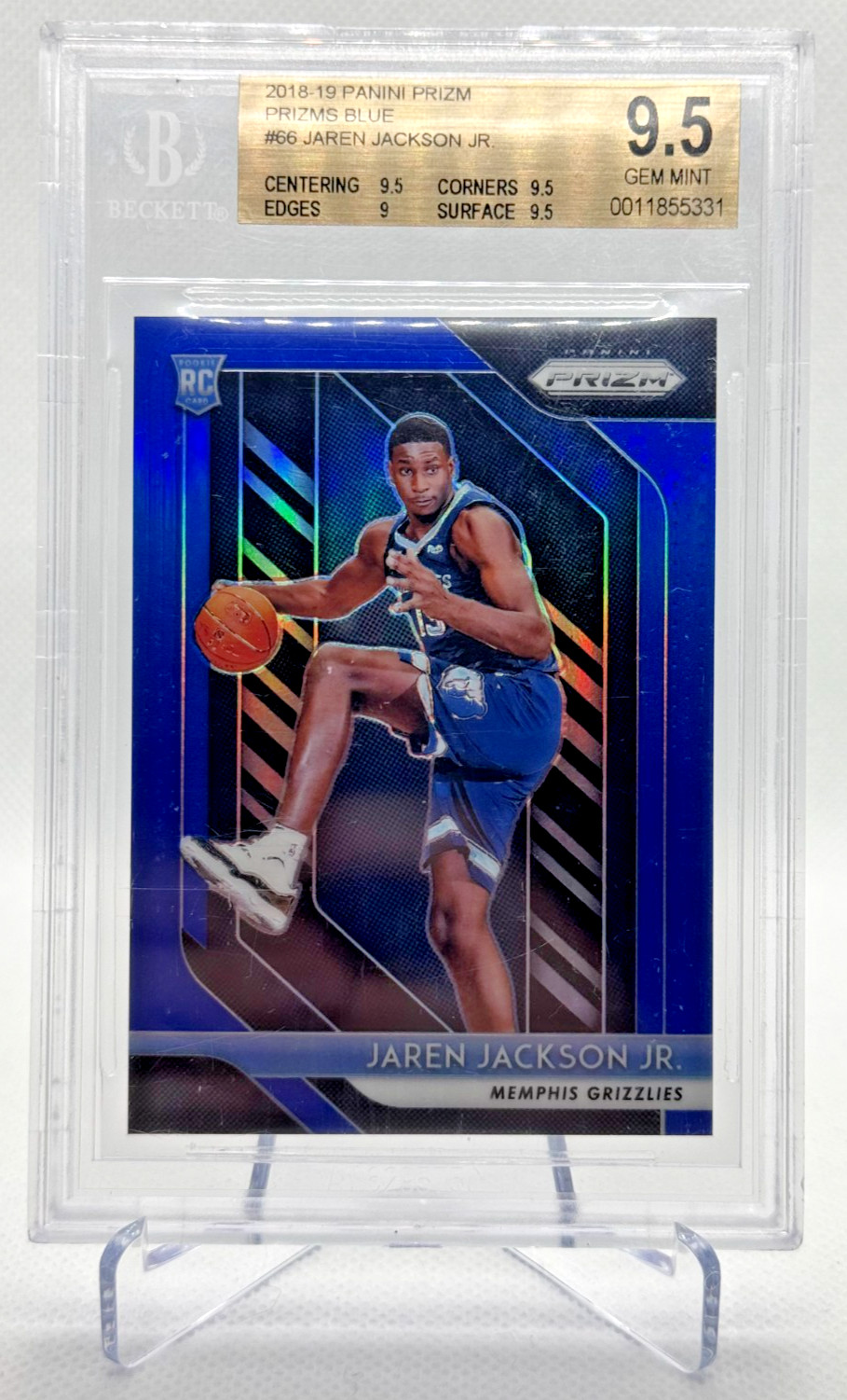 2018-19  Panini Prizm Jaren Jackson Jr Blue /199 BGS 9.5