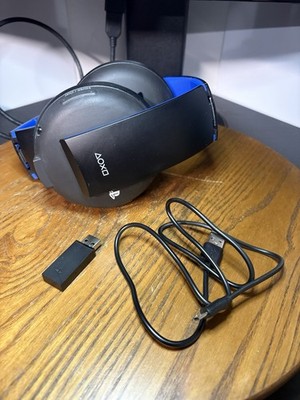 Sony PlayStation Gold Wireless Headset PS4 PC With Dongle And Charging Cord