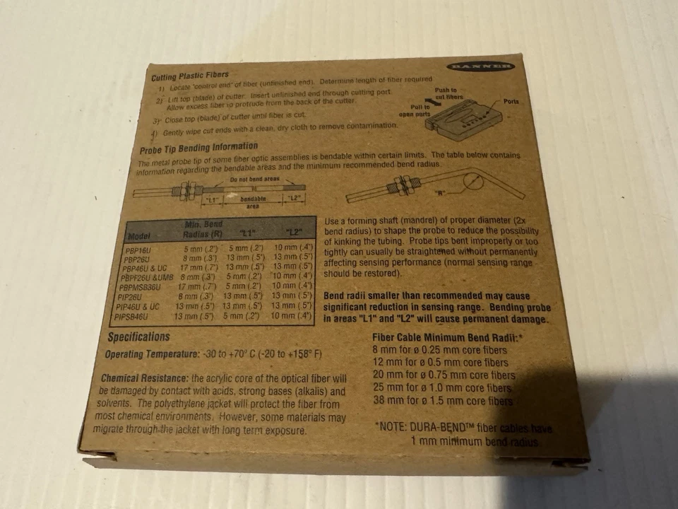 BANNER ENGINEERING PIPS66U 48016 FIBER OPTIC, NEW IN BOX! - Image 4 of 4