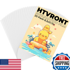 HTVRONT Printable Sublimation Heat Transfer Film for Phone Cases, Mugs - 20 Pack