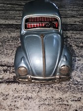 Volkswagen Beetle Blue Vintage Diecast Toy Car Made In Japan