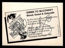 Signed Business Card Phil McConkey Simms To McConkey Book Signed/Auto UZ1643