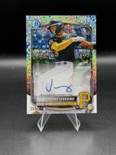 2025 Bowman Chrome Jhonny Severino Auto Speckle /299 Pirates CPA-JS