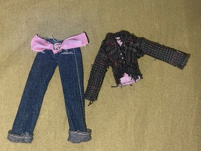 2005 Bratz Boutique Fashion Pack Jacke & Schleife Jeans