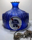 ✨VINTAGE✨Pabst Blue Ribbon Beer PBR Hanging Lamp Light Poker Bar ManCave CLASSIC