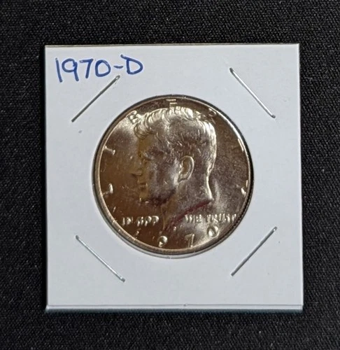 1970-D Kennedy Half Dollar 40% Silver BU/Uncirculated Lot# 26K40