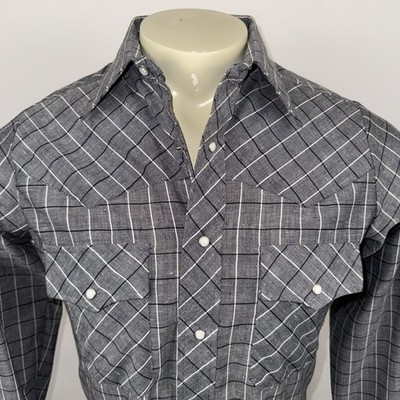 NOS Vtg Sundance Pearl Snap Shirt Western Cowboy Rockabilly 70s USA Mens Small