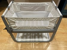 SnuzPod4 Bedside Crib with Mattress Dusk Grey