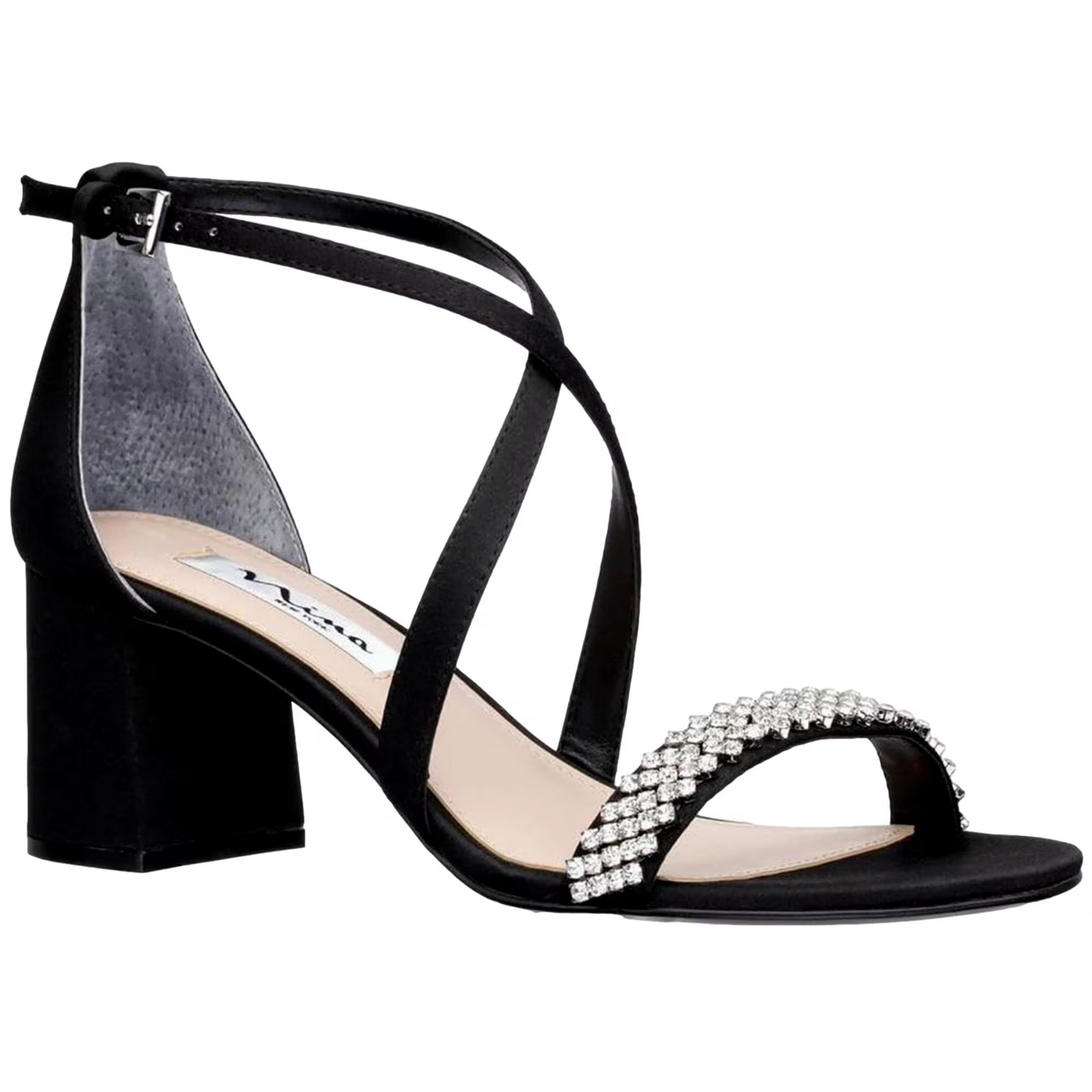 Nina Nora Black NORA-LS Women's Size 6.5 Medium