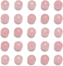 200Pcs 4Mm Rose Quartz Loose Beads for Jewelry Making, Natural Semi Precious Bea