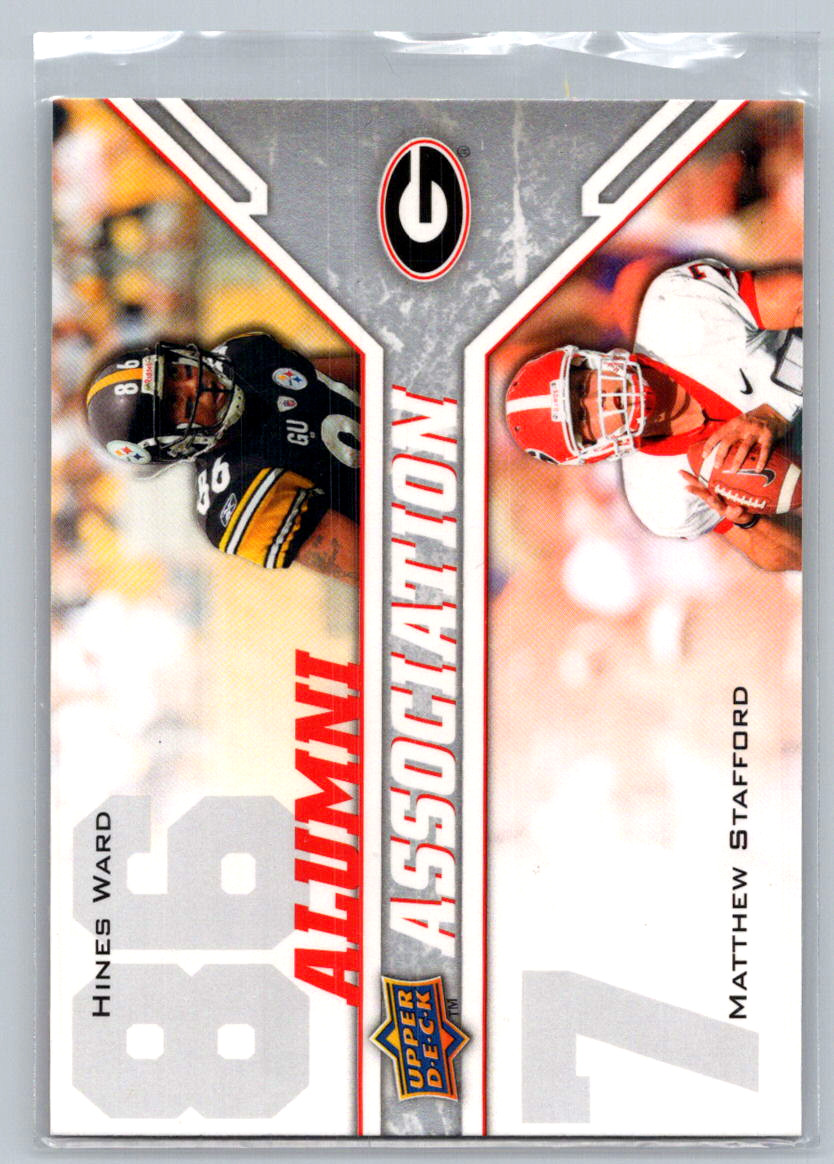 2009 Upper Deck Draft Edition #234 Hines Ward / Matthew Stafford RC