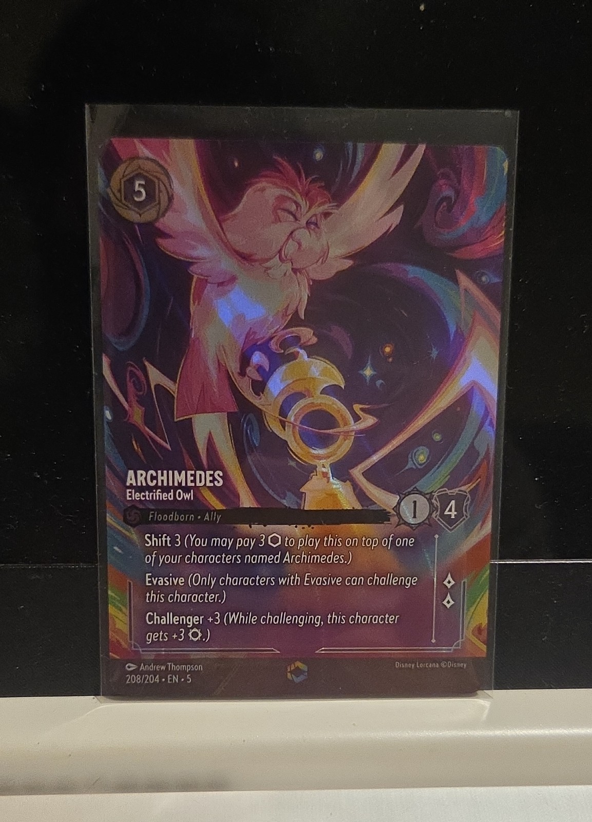 Archimedes - Electrified Owl (Enchanted) 208/204 Shimmering Skies Holo