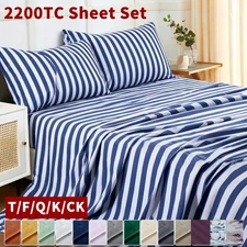 2200 Series 4 Piece Bed Sheet Set Hotel Luxury Ultra Soft Deep Pocket Bed Sheets