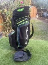 COBRA 14 WAY LIGHTWEIGHT CART BAG WITH STRAP AND RAIN HOOD. FREE POST