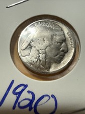 1920  F Buffalo Nickel 5 Cents Coin, United States of America