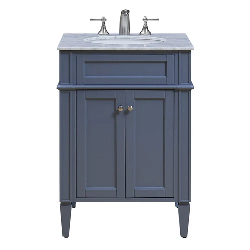 Elegant Decor 24 In. Single Bathroom Vanity Set In Grey - Picture 1 of 7