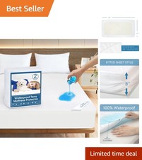 Fitted Waterproof Mattress Protector for Toddler Crib - 2 Pack, Noiseless Design