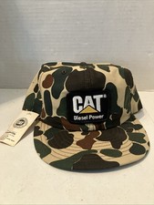 Vintage caterpillar Cat Diesel Power Snapback Cap Hat Camo LOUISVILLE MFG