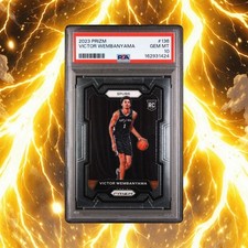 Victor Wembanyama 2023-24 Panini Prizm #136 Rookie RC PSA 10 MINT! 🔥 🔥
